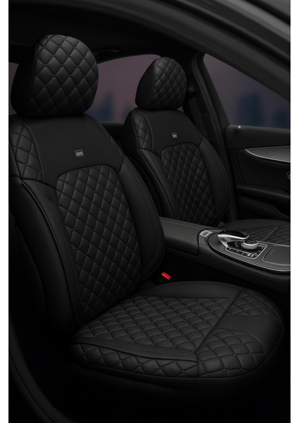 Volkswagen Passat B6/b7/b8 2005–2024 Monaco Serisi Eviza Siyah Koltuk Kılıfı