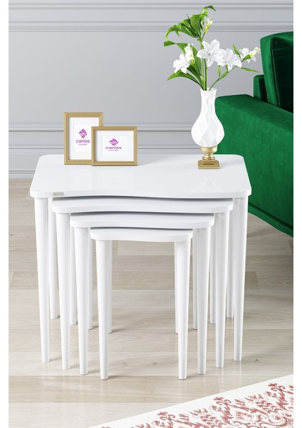 Concept Kuğu Serisi Mdf 4 Lü Zigon Sehpa Takımı fiyatları