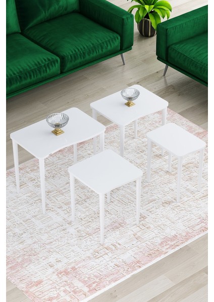 Concept Kuğu Serisi Mdf 4 Lü Zigon Sehpa Takımı modelleri