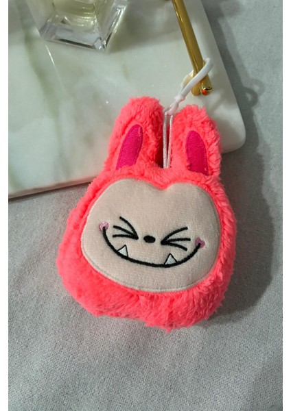 Labubu Peluş Charm, Çanta Charm, Anahtarlık Süsü 13 cm Fosfor Pembe fiyatları