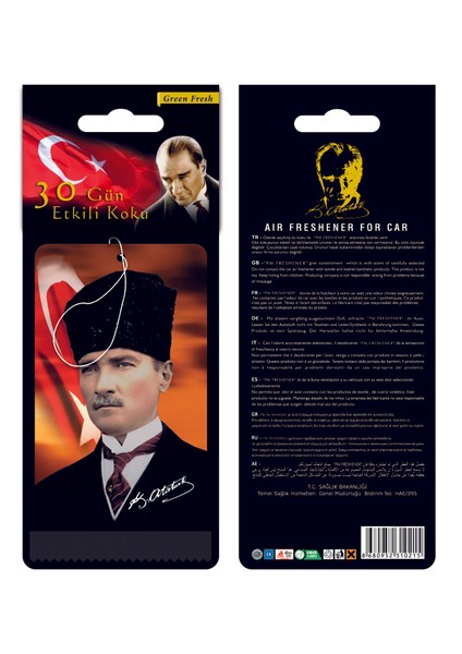 Bymeyla Başkomutan Mustafa Kemal Atatürk Görselli Oto Kokusu ve Torpido Aksesuarı fiyatları