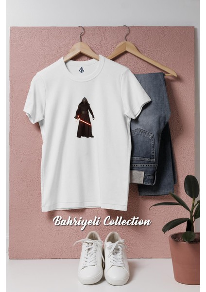 Oversize Star Wars Kylo Ren Tasarımlı Unisex T-Shirt