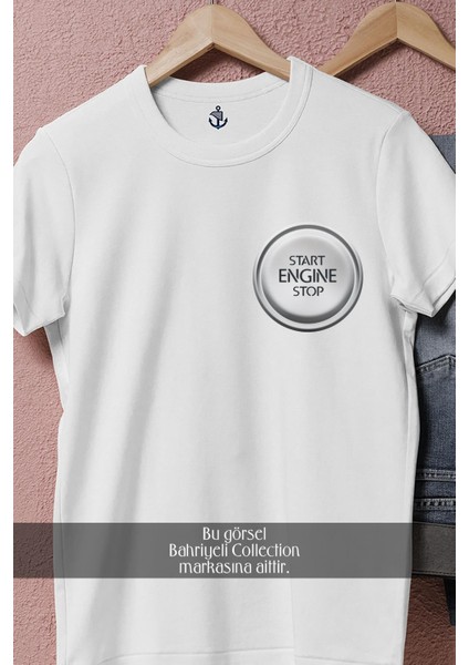 Oversize Start Engine Stop Cep Tasarımlı Unisex T-Shirt fiyatları
