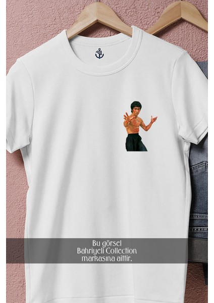 Oversize Bruce Lee, The Fighter Cep Tasarımlı Unisex T-Shirt fiyatları