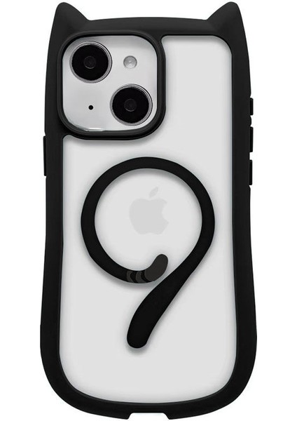 Apple iPhone 14 Plus Uyumlu Kılıf Zebana Magicat Silikon Kılıf (Kablosuz Şaj Destekli) Siyah fiyatları