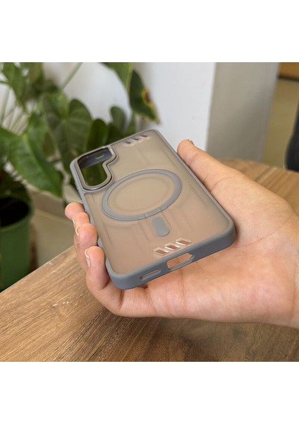 Samsung Galaxy S24 Uyumlu Kılıf Zebana Vault Silikon Kılıf (Kablosuz Şarj Destekli) Gri modelleri