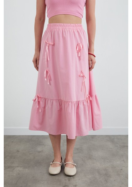 Beli Lastikli Kurdeleli Etek indirimleri