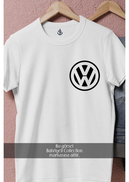 Oversize Vw - Volkswagen Simple Logo Cep Tasarımlı Unisex T-Shirt fiyatları