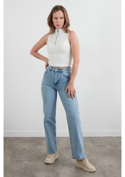 Fitilli Yarım Fermuarlı Kolsuz Bluz modelleri