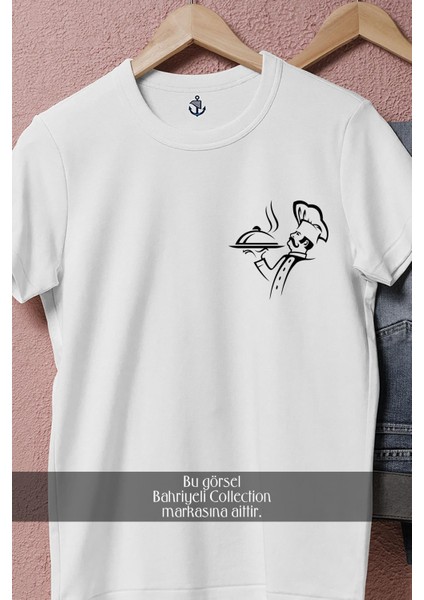 Oversize Şef Aşçı Cep Tasarımlı Unisex T-Shirt fırsatları