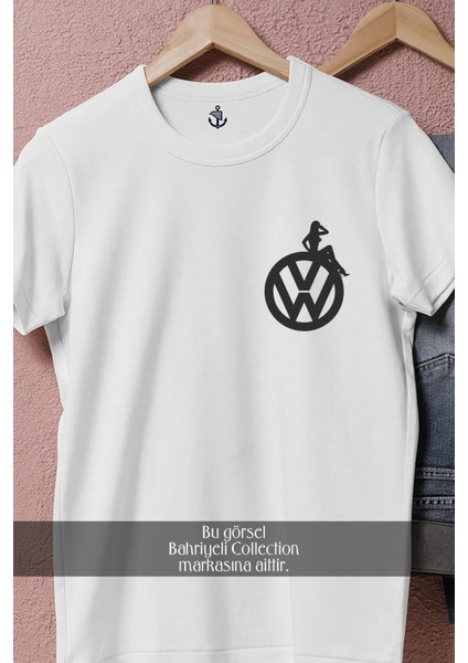 Oversize Vw - Volkswagen ve Üzeride Kız Cep Tasarımlı Unisex T-Shirt fiyatları