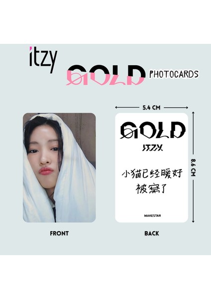 Itzy '' Gold '' Photocards Pob 1 fiyatları
