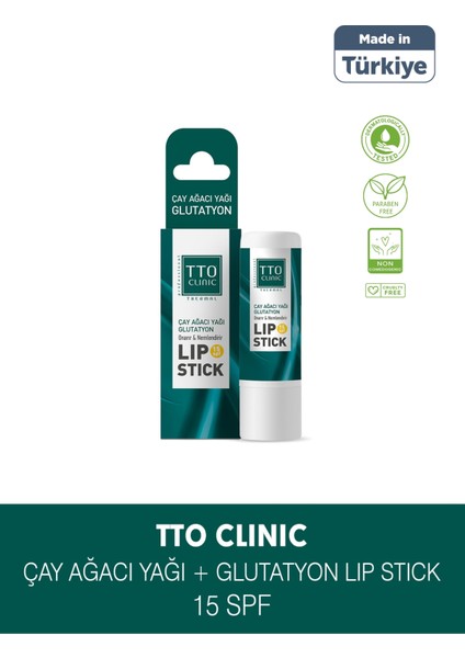 Clınıc Lip Stick - Çay Ağacı Yağı & Glutatyon 15 Spf