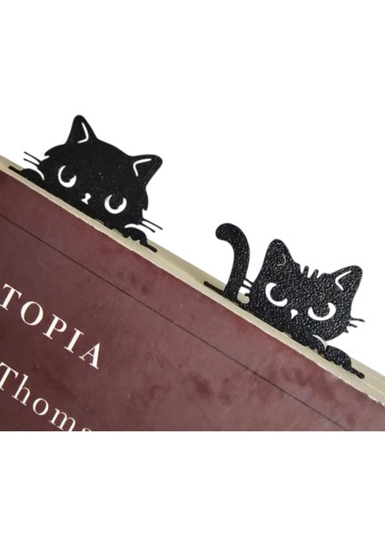 4'lü Kedi Şekilli Kitap Ayracı