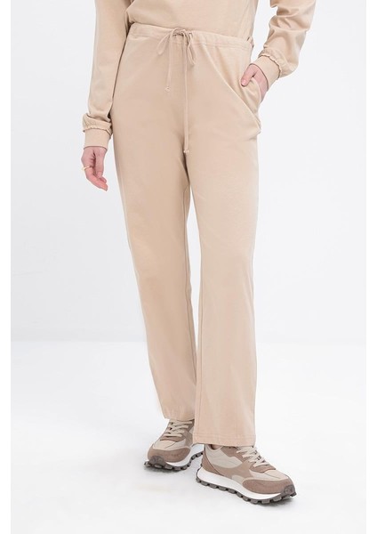 Bej-Pis Dikişli Eşofman Takımı fırsatları