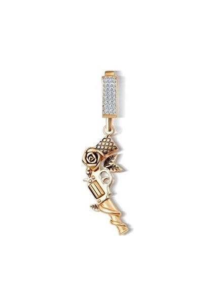 Altın Siyah Silah Charm