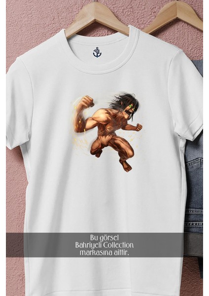 Oversize Attack On Titans Eren Tasarımlı Unisex T-Shirt fırsatları
