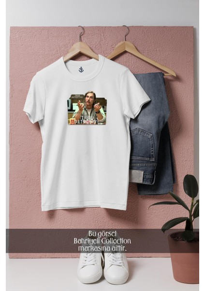 Oversize True Detective, Season 2 Matthew Tasarımlı Unisex T-Shirt
