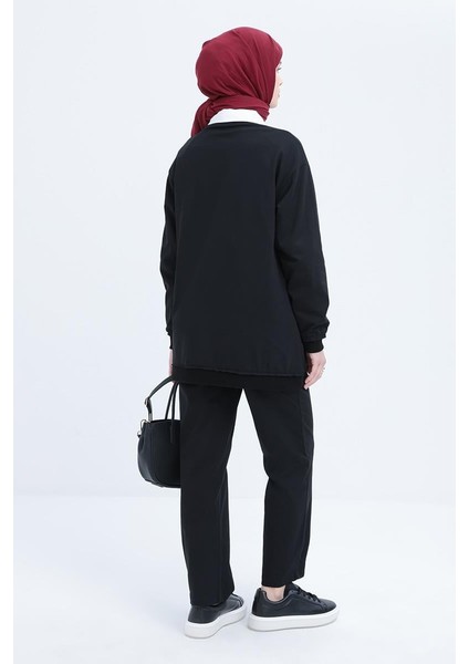 Siyah-Pis Dikişli Eşofman Takımı fırsatları