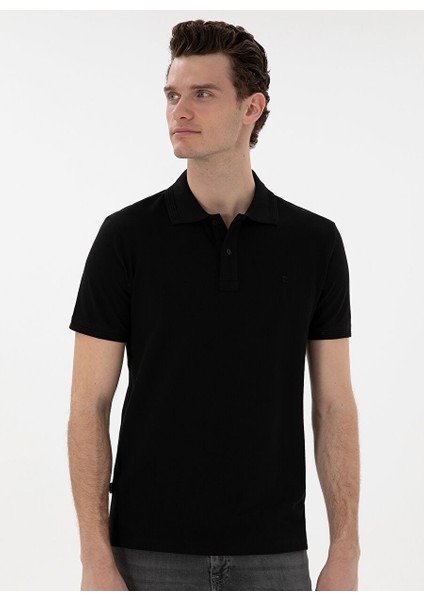 Siyah Erkek Slim Fit Polo T-Shirt Sunny modelleri