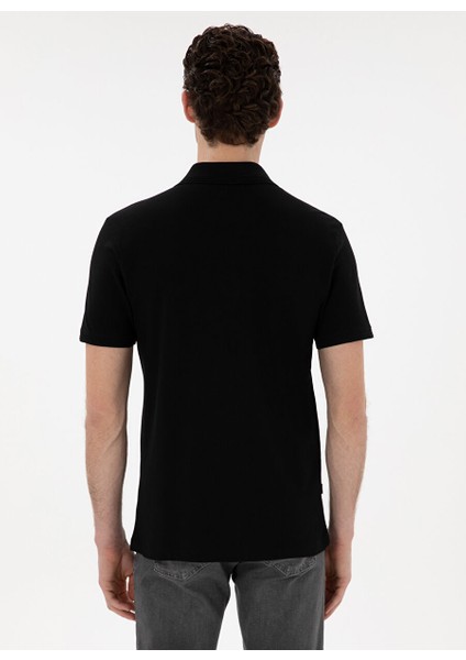 Siyah Erkek Slim Fit Polo T-Shirt Sunny indirimleri