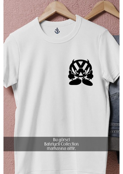 Oversize Vw - Volkswagen Karakter Cep Tasarımlı Unisex T-Shirt fiyatları