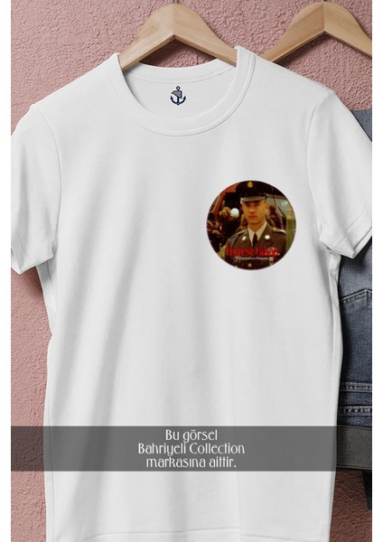 Oversize Forest Gump Cep Tasarımlı Unisex T-Shirt fırsatları