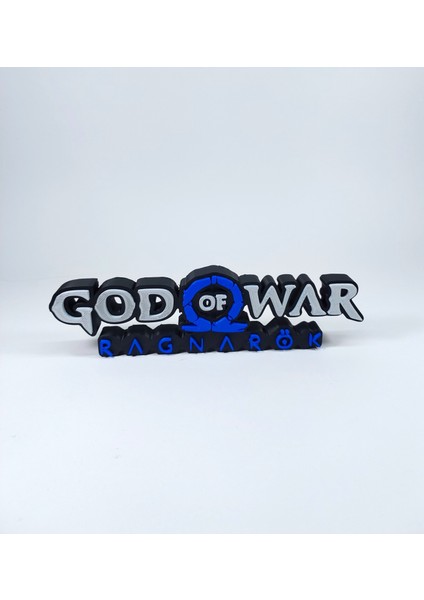 God Of War Ragnarök 3D Logo Baskı Dekor