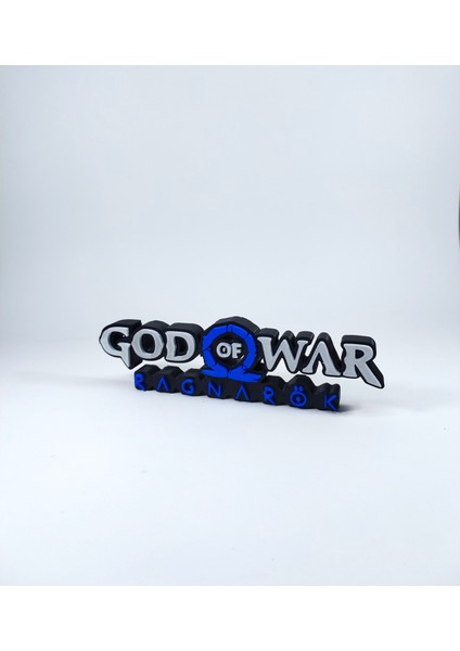 God Of War Ragnarök 3D Logo Baskı Dekor
