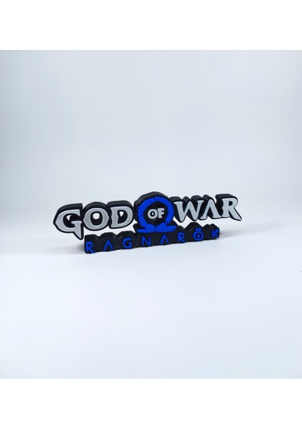 God Of War Ragnarök 3D Logo Baskı Dekor