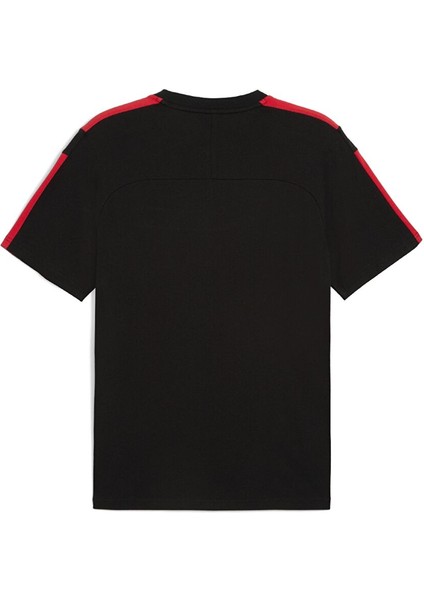63019601 Ferrari Race Mt7 Tee Puma Beyaz Yuvarlak Yaka Regular Fit Erkek T-Shirt