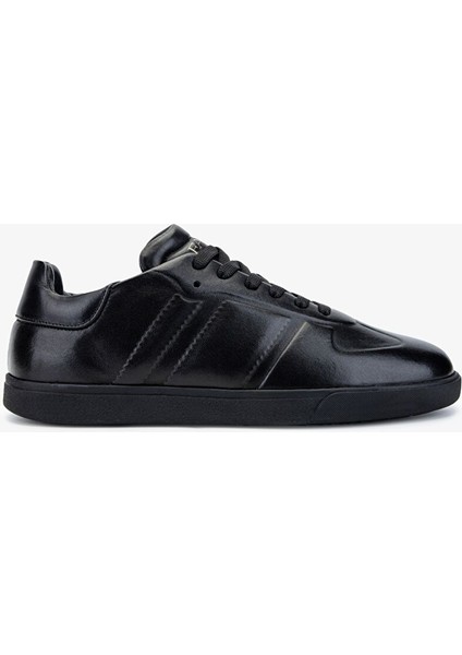 Erkek Hakiki Deri Siyah Sneakers & Spor Ayakkabı