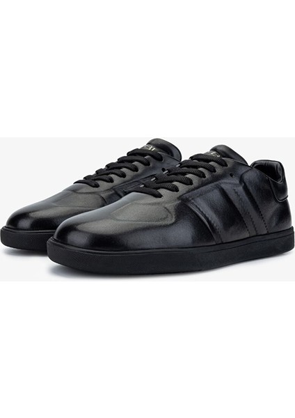Erkek Hakiki Deri Siyah Sneakers & Spor Ayakkabı fırsatları