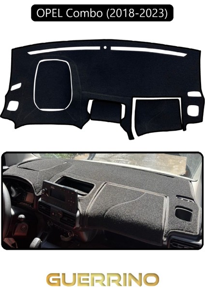 Opel Combo 18+ (2018-2023)TORPİDO Koruma Halısı Siyah Kenar