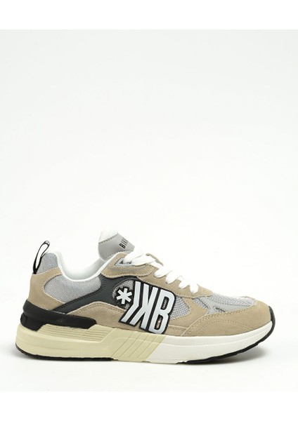 Gri-Beyaz Erkek Deri Sneaker 19125/CP