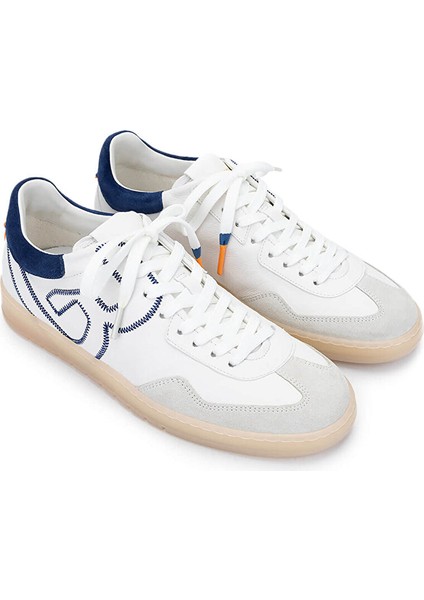 Erkek Hakiki Deri Beyaz/lacivert Sneakers & Spor Ayakkabı fiyatları