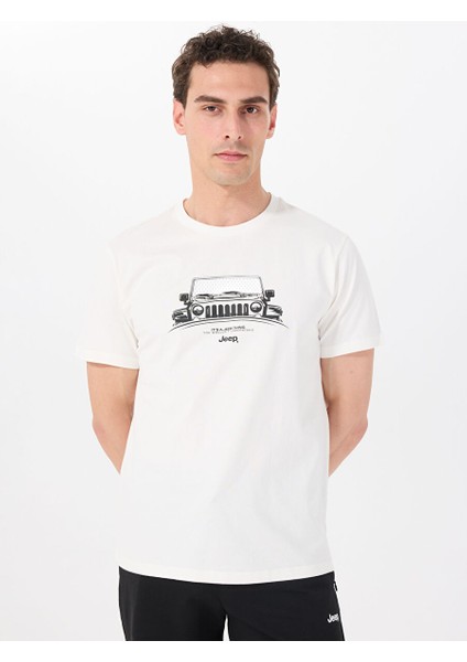 Beyaz Erkek Relaxed Baskılı T-Shirt J5SM-TST7310 modelleri