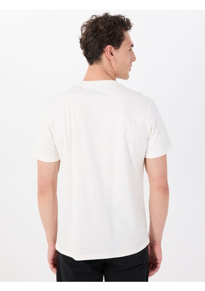 Beyaz Erkek Relaxed Baskılı T-Shirt J5SM-TST7310 indirimleri