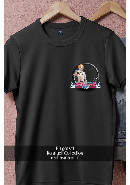 Oversize Bleach Anime Logo Manga Cep Tasarımlı Unisex T-Shirt fiyatları