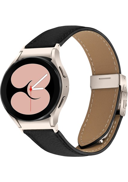 Zhstore-Samsung Galaxy Watch 7 40 / 44MM Için Deri Saat Kayışı (Yurt Dışından)
