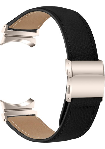 Zhstore-Samsung Galaxy Watch 7 40 / 44MM Için Deri Saat Kayışı (Yurt Dışından)