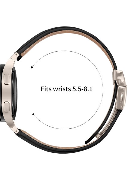 Zhstore-Samsung Galaxy Watch 7 40 / 44MM Için Deri Saat Kayışı (Yurt Dışından)