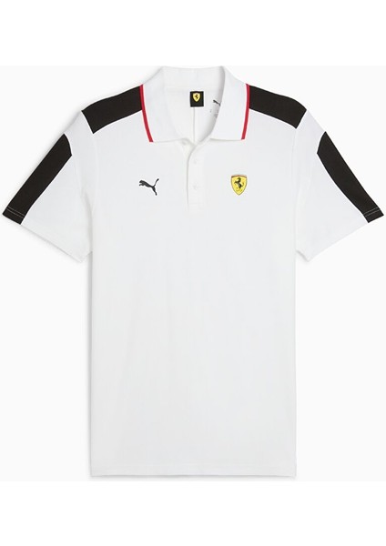 63019704 Ferrari Race Mt7 Polo Puma Beyaz Regular Fit Erkek T-Shirt fırsatları
