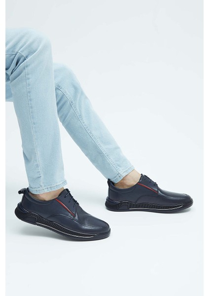 Kırık Beyaz Erkek Deri Sneaker 381 17459 Erk Ayk Y23 modelleri