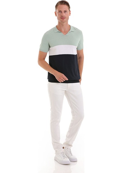 Mavi Slim Fit Desenli Polo Yaka Casual Rayon Tişört fiyatları