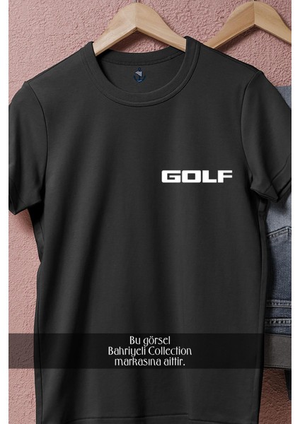 Oversize Golf Yazısı Cep Tasarımlı Unisex T-Shirt fiyatları