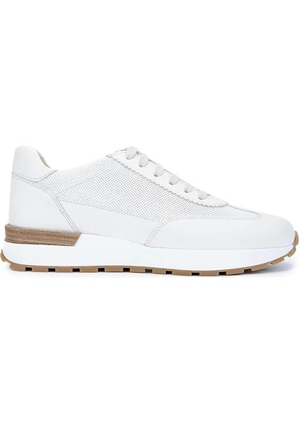 Erkek Hakiki Deri Beyaz Sneakers & Spor Ayakkabı