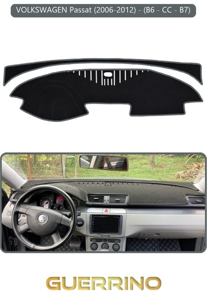 Volkswagen Passat (2006-2012) - (B6/cc; ) B7TORPİDO Koruma Halısı Gri Kenar