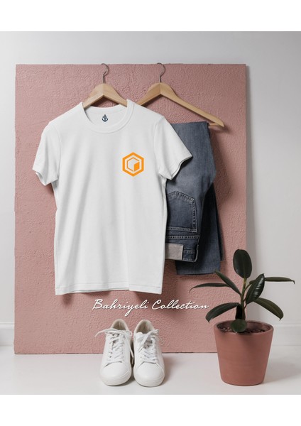 Oversize Core Kripto Coin Cep Tasarımlı Unisex T-Shirt