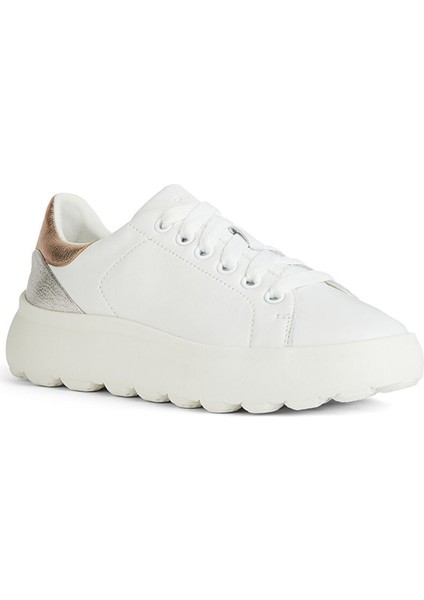 Beyaz-Gümüş Kadın Deri Sneaker D Spherıca Ec4.1 C fiyatları